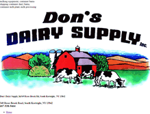 Tablet Screenshot of donsdairysupply.com